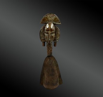 CLOCHE RITUALE - Cultura Mahongwe, Kota, Gabon nord-orientale - Prima metà del XX secolo