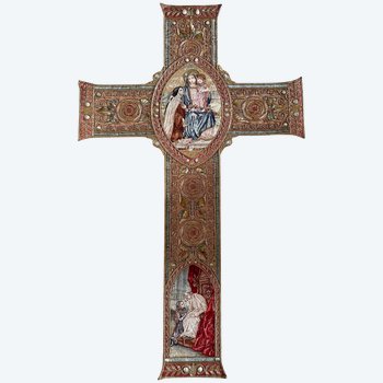 ORFROI CROSS, rare representation of Leo XIII.