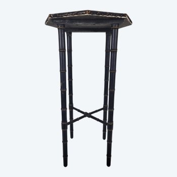 Tisch / Sellette Napoleon III aus geschwärztem Holz