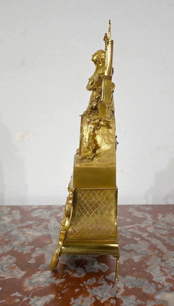Gilt bronze clock, Napoleon III period - Mid 19th century