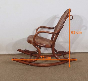 Kinder-Schaukelstuhl aus Buche, Maison Thonet - 1910