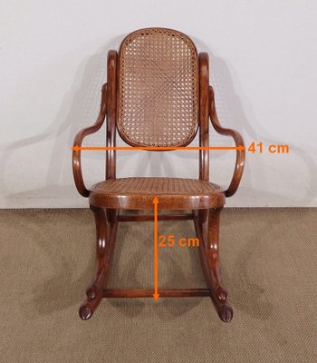 Kinder-Schaukelstuhl aus Buche, Maison Thonet - 1910