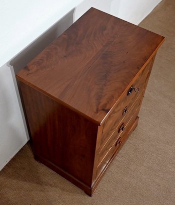 Small Chest of Drawers in Mahogany Burl - End of XIXth century