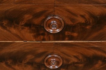 Small Chest of Drawers in Mahogany Burl - End of XIXth century