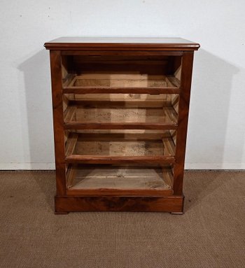 Small Chest of Drawers in Mahogany Burl - End of XIXth century