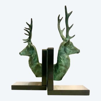 Pair of bookends with deer Circa 1940