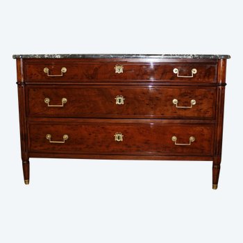 Commode fin XVIII en acajou Louis XVI