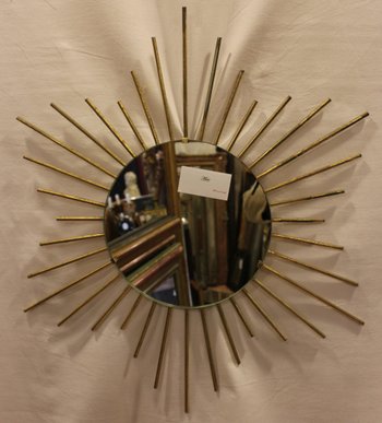 Mirror Sun Year 50 Metal Gold 60 X 60 Cm