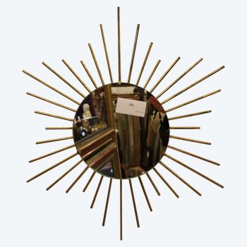 Mirror Sun Year 50 Metal Gold 60 X 60 Cm