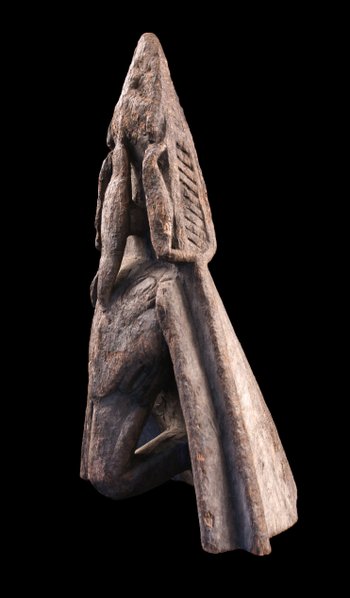 Proue de pirogue, art océanien, art tribal, art traditionnel, Papouasie Nouvelle Guinée, Océanie