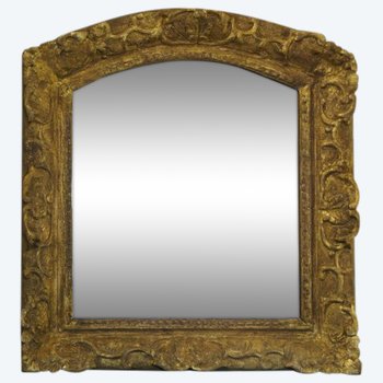 Miroir en bois doré Louis XIV