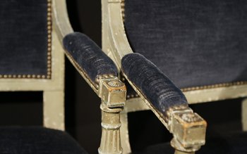 Paire de fauteuil Directoire  XVIIIème siècle 