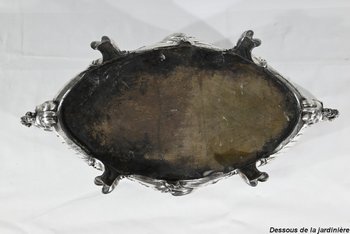 Silver plated bronze planter, Louis XV style - 2nd half XIXth century