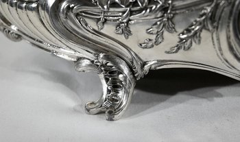 Silver plated bronze planter, Louis XV style - 2nd half XIXth century