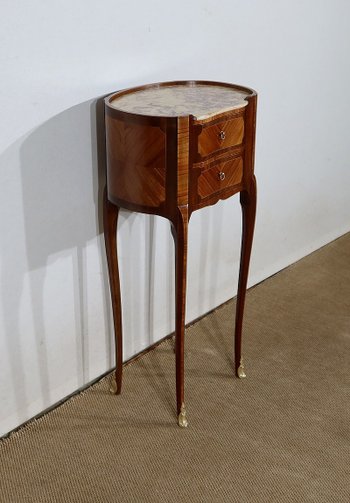 Élégante petite Table Rognon en Acajou et Bois de Rose – début XXe