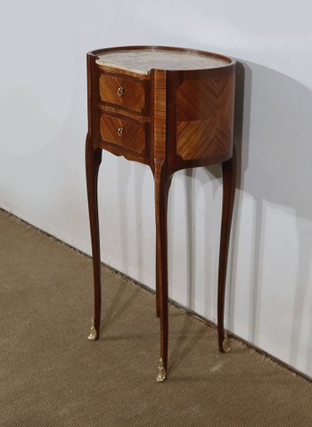 Élégante petite Table Rognon en Acajou et Bois de Rose – début XXe