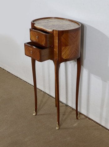 Élégante petite Table Rognon en Acajou et Bois de Rose – début XXe