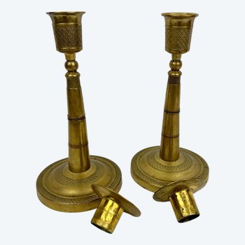 Pair of candlesticks XIXth century