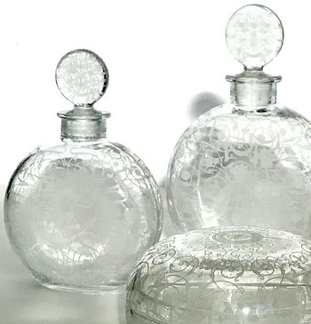 Toilettengarnitur aus Baccarat-Kristall 1940