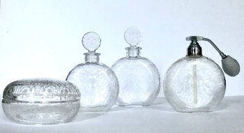 Toilettengarnitur aus Baccarat-Kristall 1940
