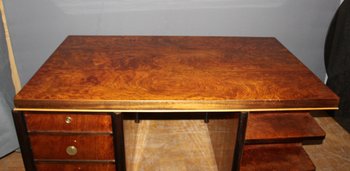 Scrivania d'epoca Art Déco in palissandro del 1930 circa