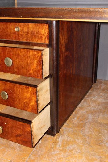 Scrivania d'epoca Art Déco in palissandro del 1930 circa