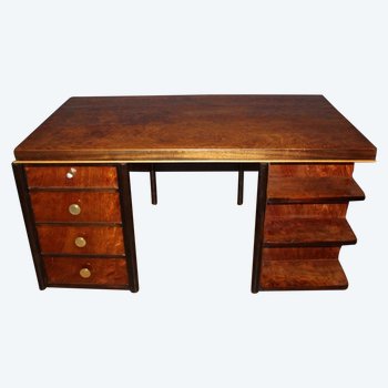 Art Deco period flat desk in rosewood circa 1930