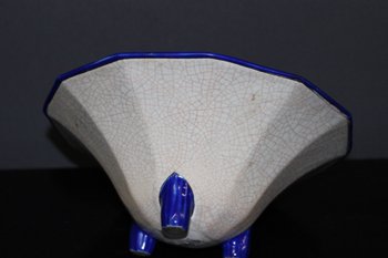 Tazza in smalto Art Déco di Longwy, 1930 circa