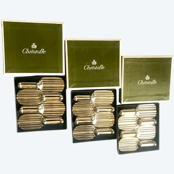 Christofle twelve knife holders racket model.