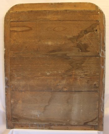 Miroir Louis Philippe, Feuille d'Or Et Patine, Glace Mercure 64 X 82 Cm