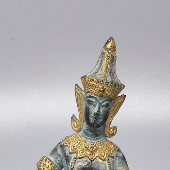 1940 Superba statua decorativa orientale. Divinità tailandese.
