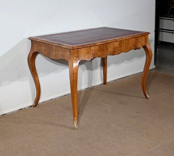 Table Bureau en Noyer, style Louis XV – Milieu XIXe