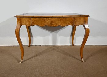 Table Bureau en Noyer, style Louis XV – Milieu XIXe