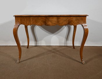 Table Bureau en Noyer, style Louis XV – Milieu XIXe