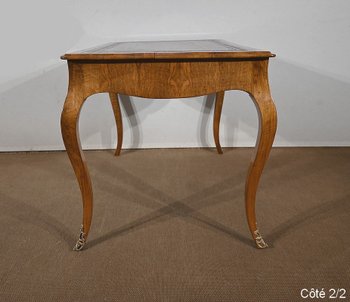Table Bureau en Noyer, style Louis XV – Milieu XIXe