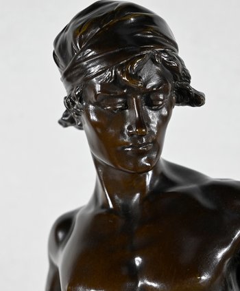Importante "Allegoria della Poesia" in bronzo, di E. Drouot - 1900