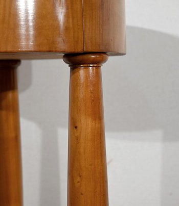 Paire de petits Guéridons en Merisier, style Empire – Milieu XXe