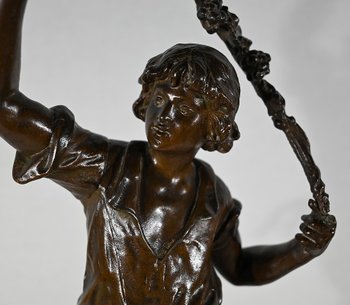 Important "Retour des Vendanges" Regulator, by A. Moreau - End of XIXth century