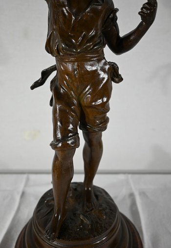 Important "Retour des Vendanges" Regulator, by A. Moreau - End of XIXth century