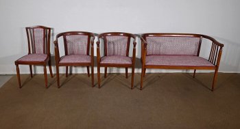 Ensemble de Salon Art déco en Hêtre massif – 1940