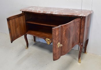 Sideboard in Violet wood, Louis XV style - End of XIXth century