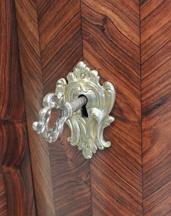 Sideboard in Violet wood, Louis XV style - End of XIXth century