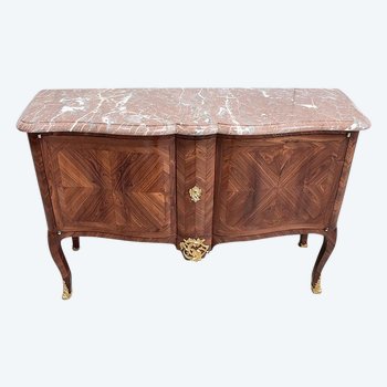 Buffet Desserte en Bois de Violette, style Louis XV - Fin XIXe