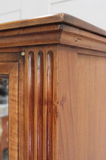 Guillotine Secretary in Blond Walnut, Louis XVI period - End of XVIIIth century