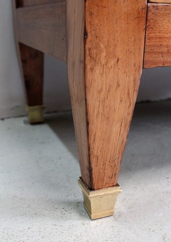 Guillotine Secretary in Blond Walnut, Louis XVI period - End of XVIIIth century