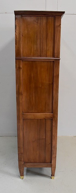 Guillotine Secretary in Blond Walnut, Louis XVI period - End of XVIIIth century