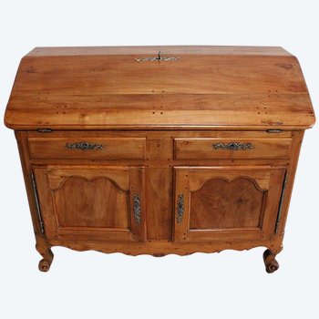 Solid cherry wood writing desk - 18th century