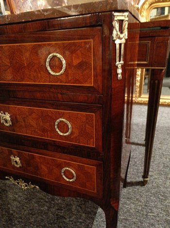 Commode d'Entre- Deux - Bois De Rose- Transition - Fin XIX E S