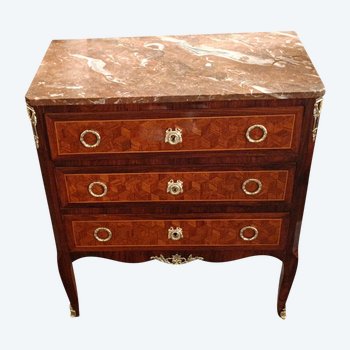 Commode d'Entre- Deux - Bois De Rose- Transition - Fin XIX E S