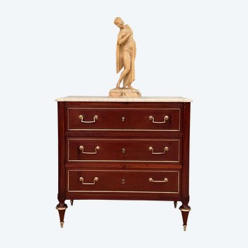 Louis XVI period mahogany chest of drawers About 1770